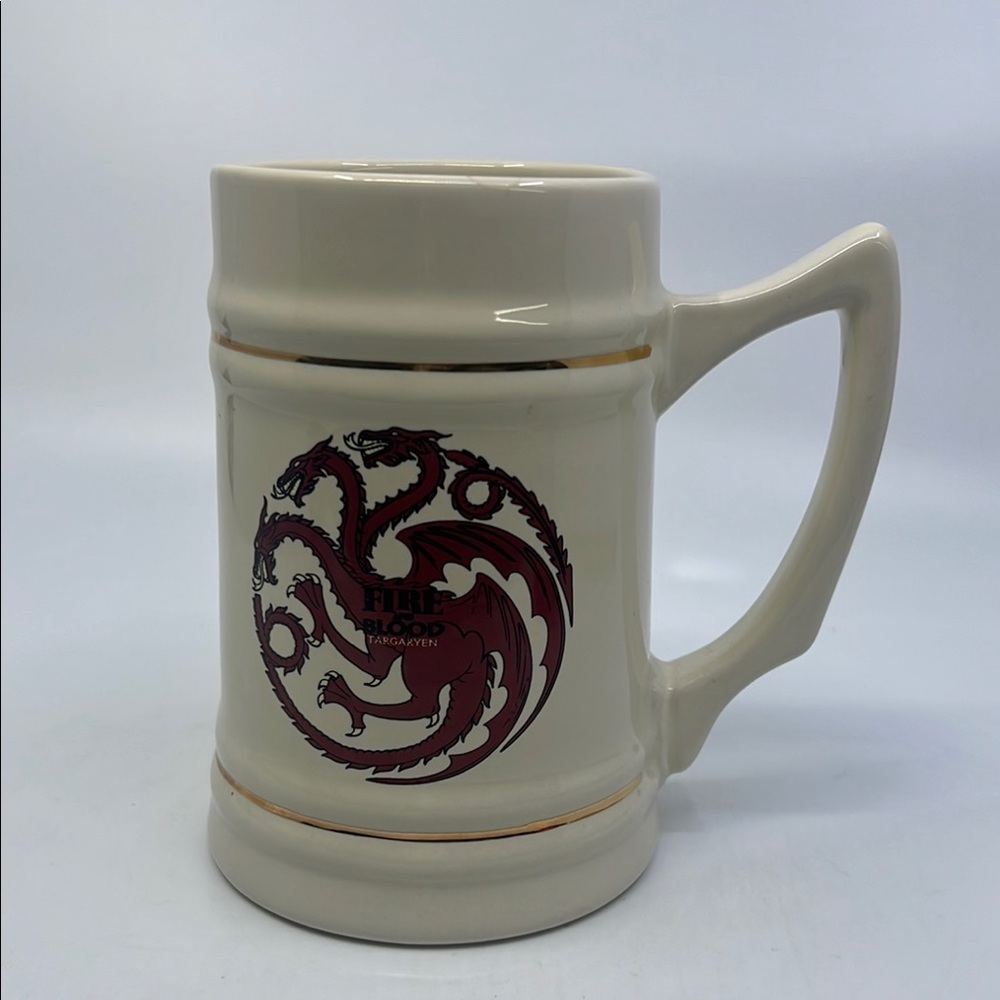 Game Of Thrones Ceramic Cream Tankard Beer Stein Fire And Blood Targaryen